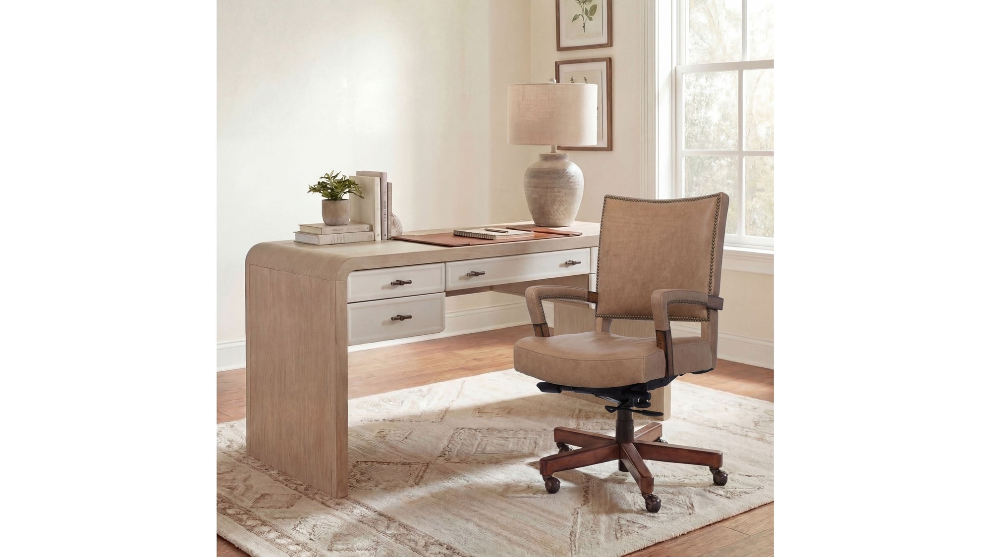 EC - Chace Executive Swivel Tilt Chair - Light Brown