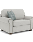 Preston - Fabric Chair And a Half With Nailhead Trim