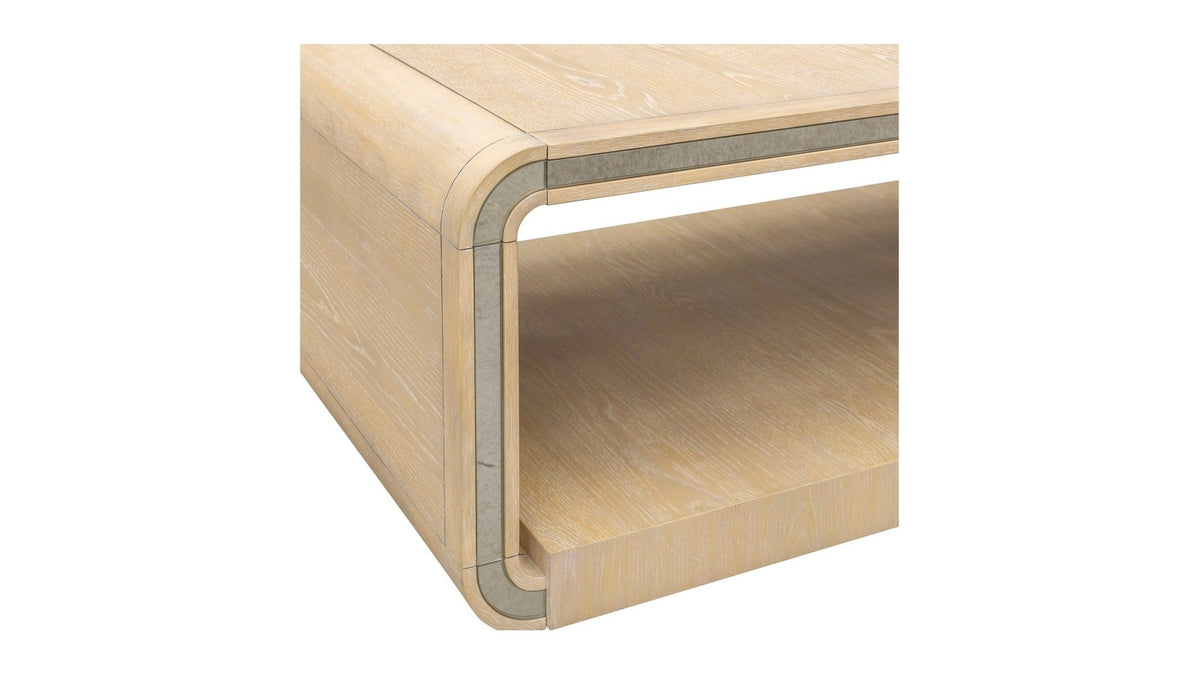 Damone - Coffee Table - Cerused White Oak