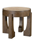 Canyon - End Table - Espresso / Travertine