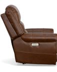Oscar - Power Recliner With Power Headrest - Grizzly