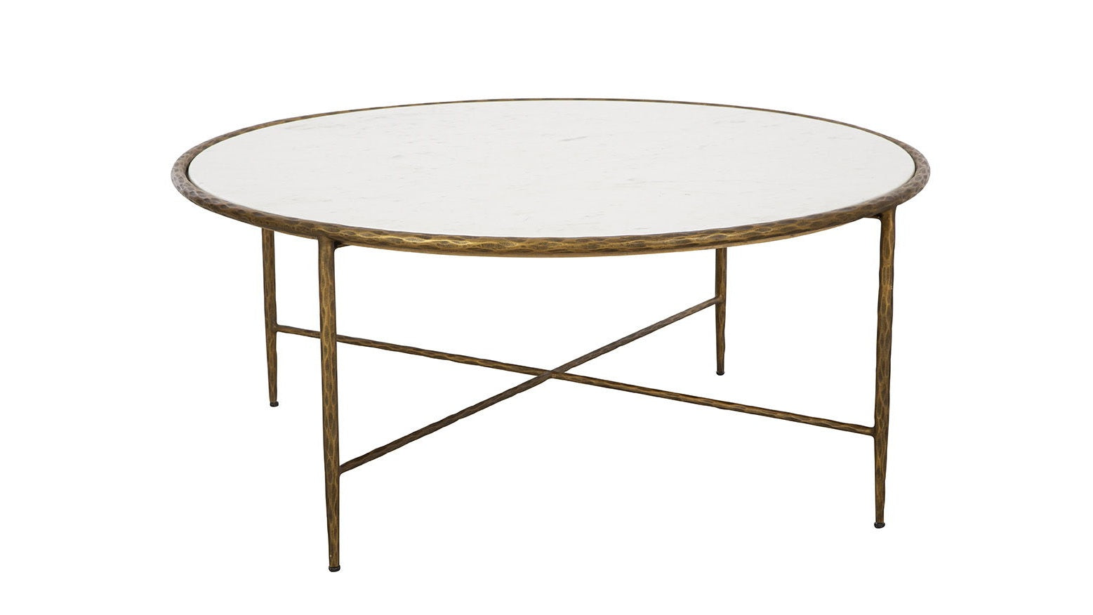 Evelyn - Coffee Table - White / Gold
