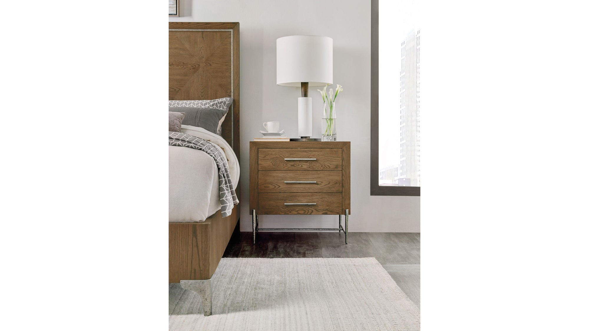 Chapman - 3-Drawer Nightstand - Light Brown