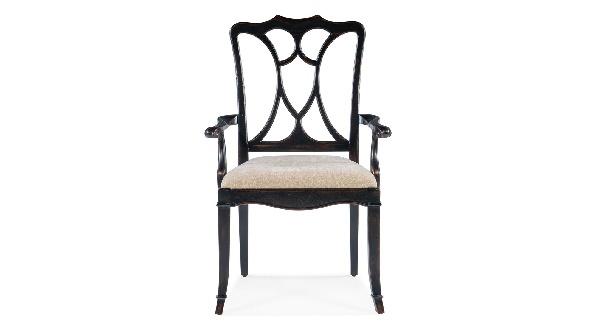 Charleston - Upholstered Seat Arm Chair Set of 2