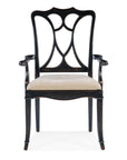 Charleston - Upholstered Seat Arm Chair Set of 2