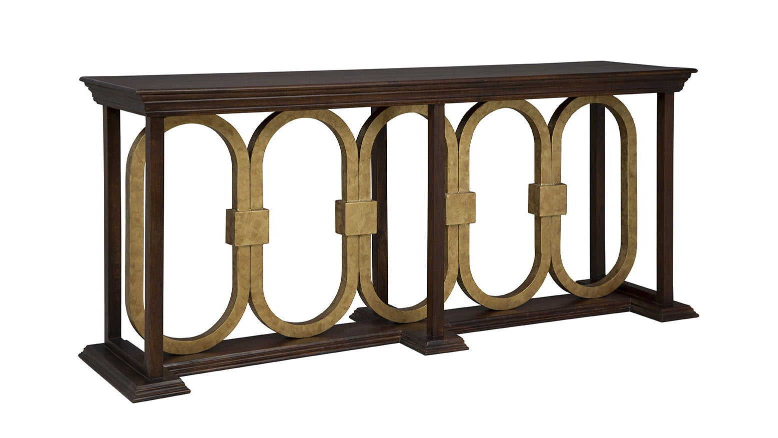 Everly - Console - Dark Brown / Gold