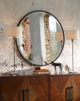 Benedo - Round Mirror - Black