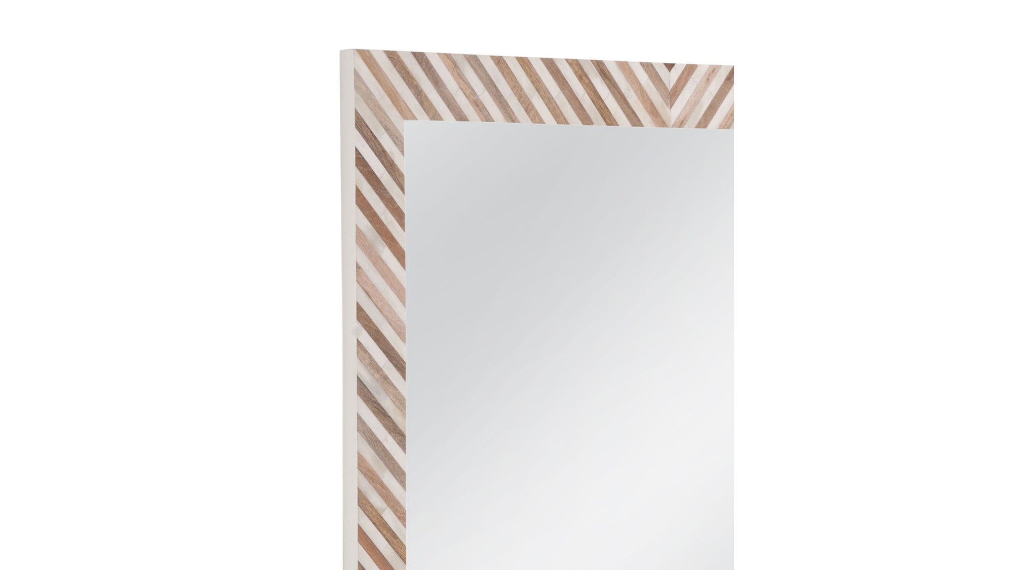 Karl - Wall Mirror - Natural / Cream