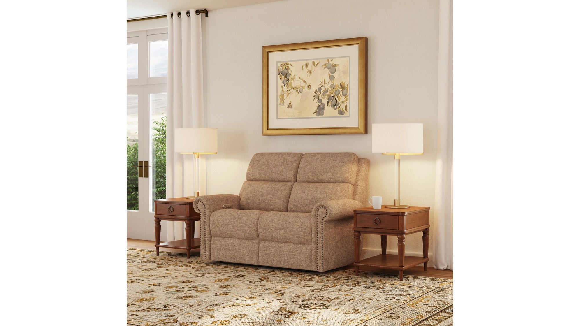 Bernard - Loveseat With Nailhead Trim