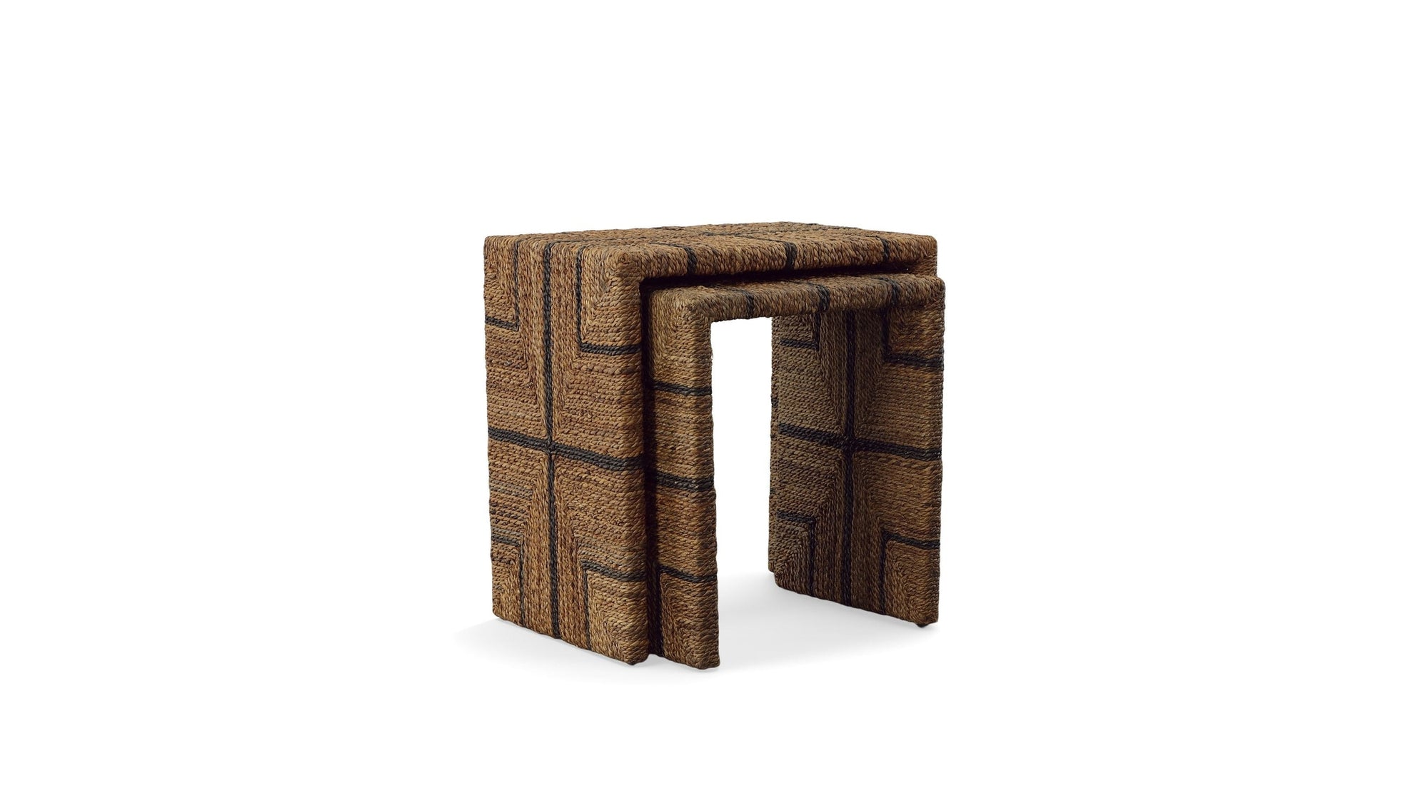 Fox - Woven Nesting Tables - Light Brown
