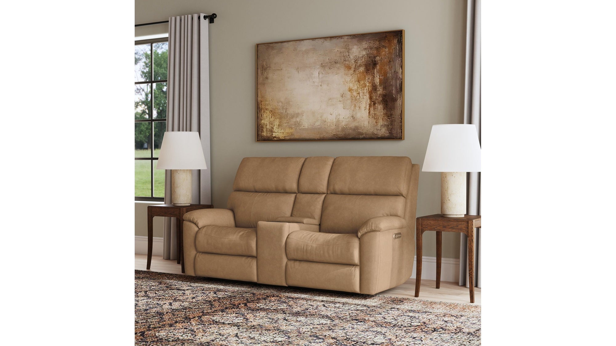 Porter - Power Reclining Loveseat With Console, Power Headrest, &amp; Lumbar