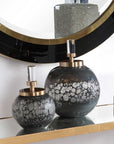 Cessair - Art Glass Bottles (Set of 2) - Dark Gray