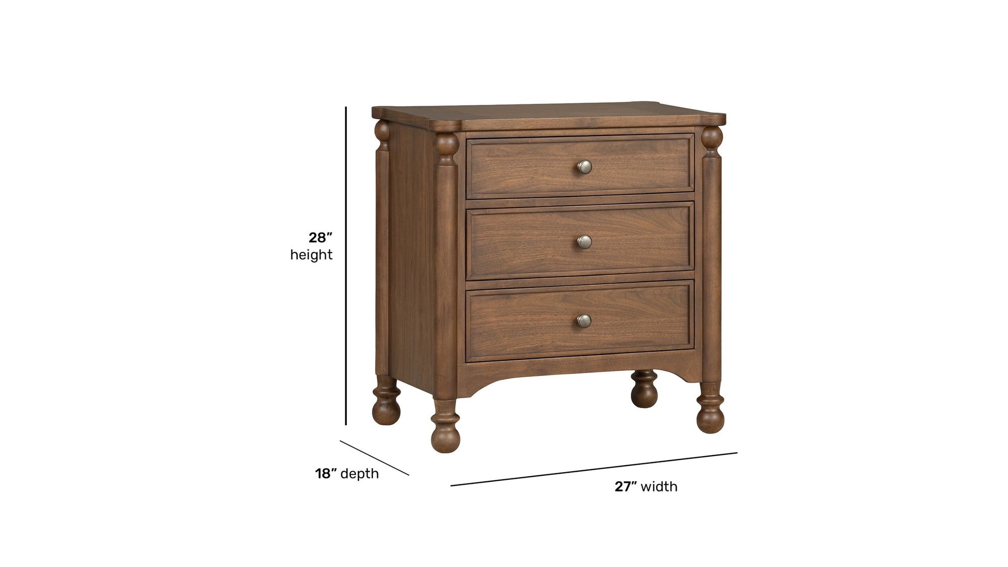 Azalea - Nightstand - Walnut