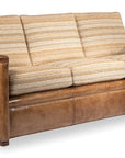 Garrison Fabric/Leather Sofa with Padded Overlay Arms