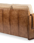 Garrison Fabric/Leather Sofa with Padded Overlay Arms