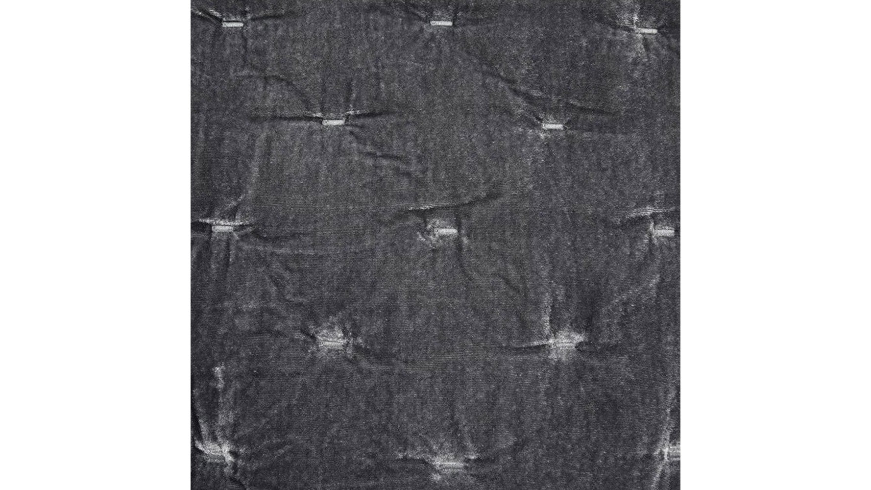 Stella - King Faux Silk Velvet Pintuck Quilt - Dark Slate