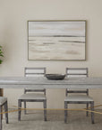 Silver Landscape Canvas Art - Gray