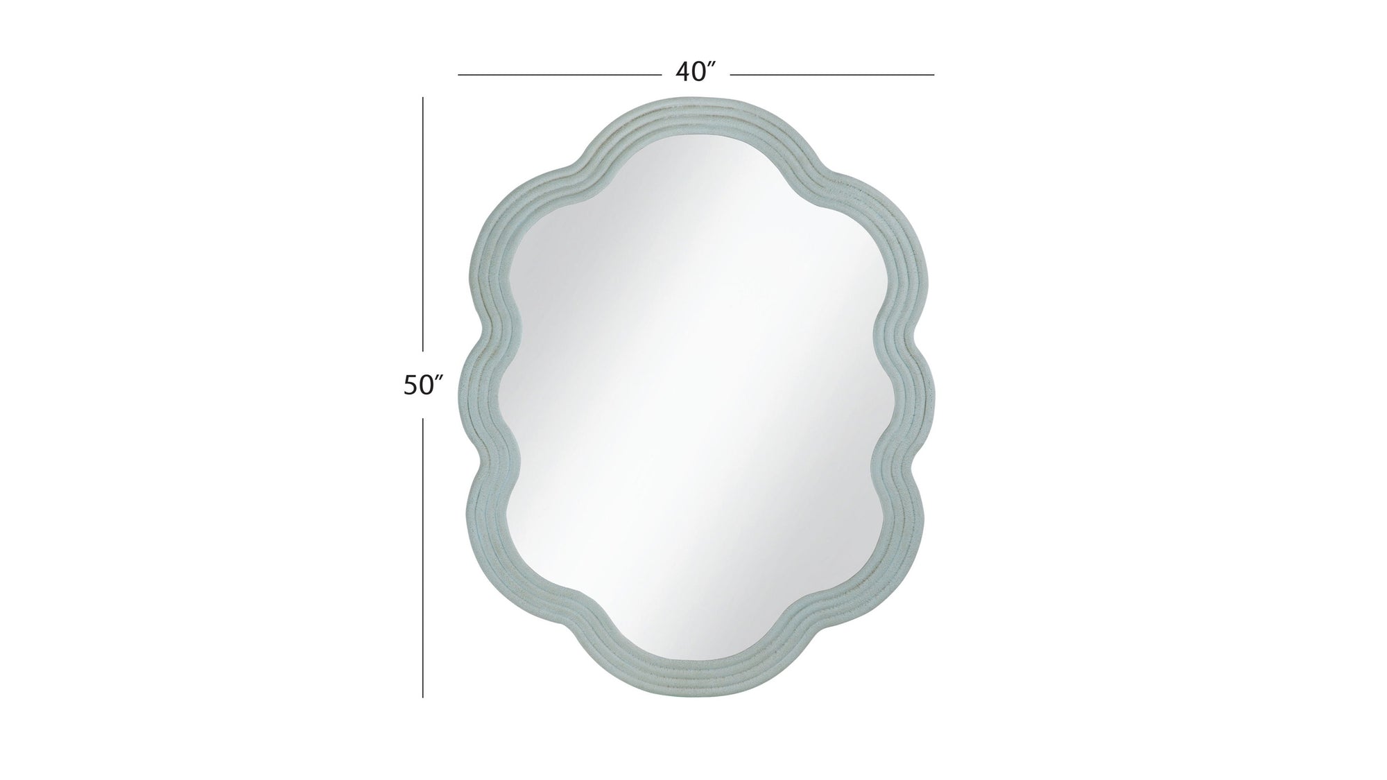 Arianna - Wall Mirror - Matte Light Blue