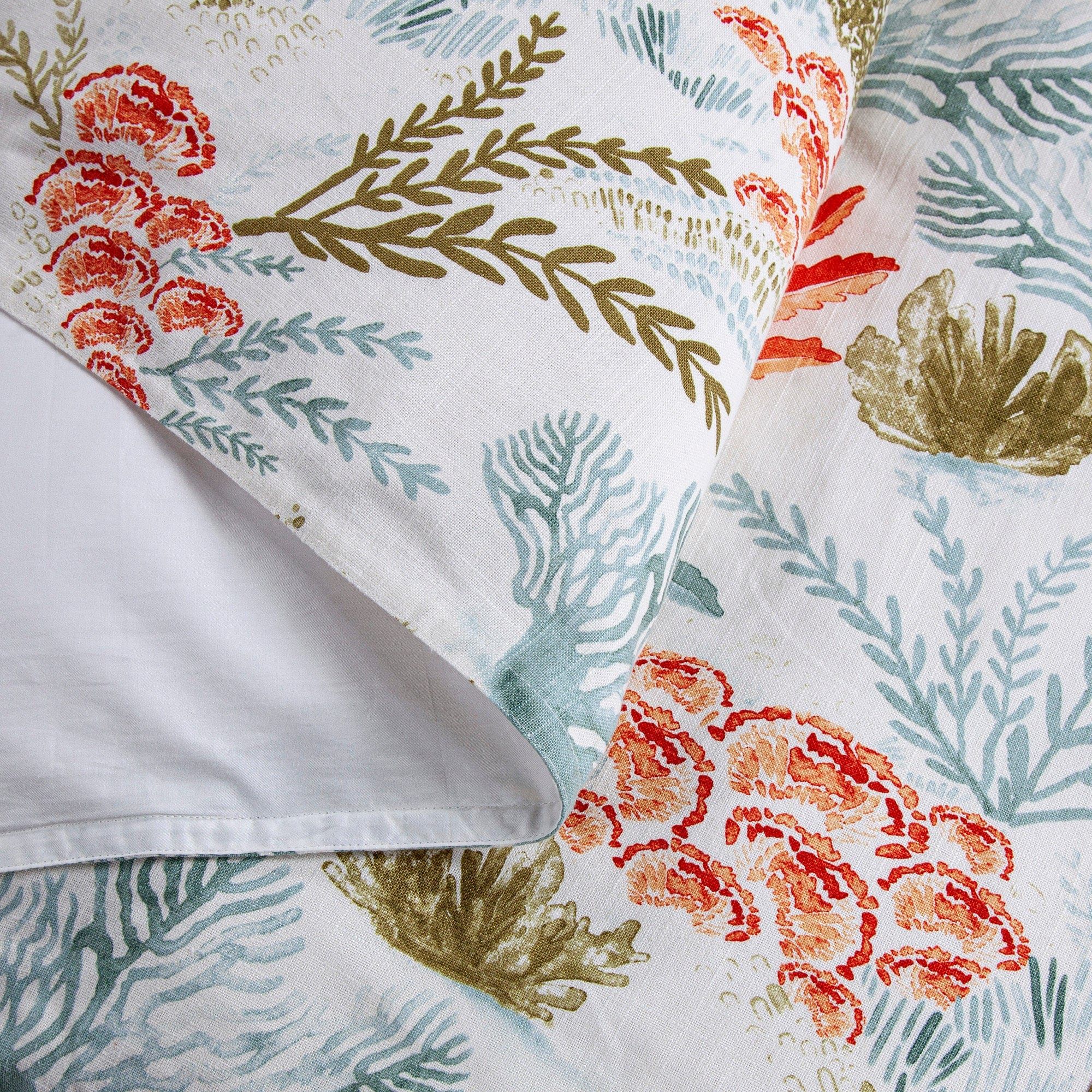 Oceania - King Comforter Set (Set of 3) - Coral