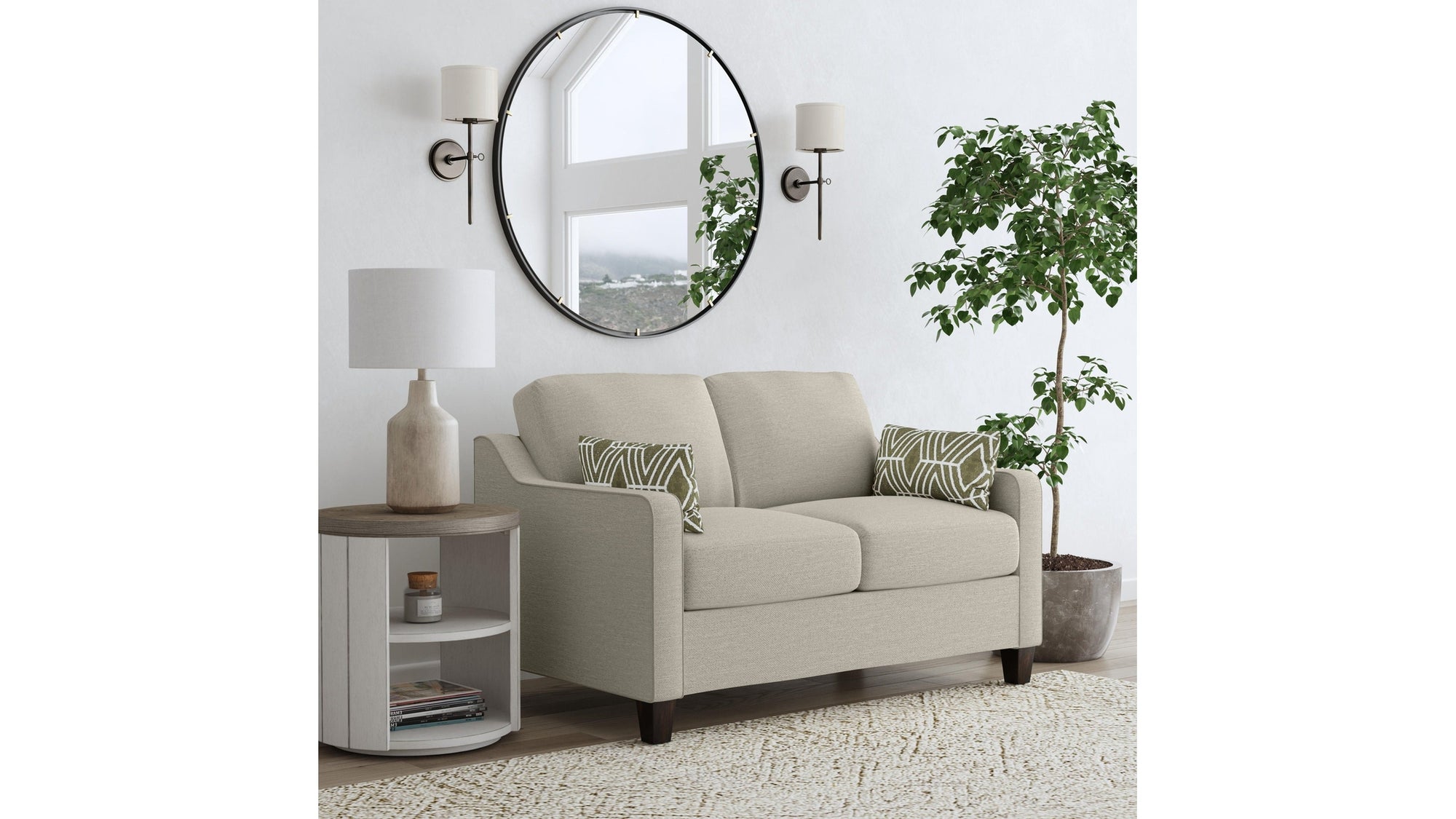 Drew - Fabric Loveseat