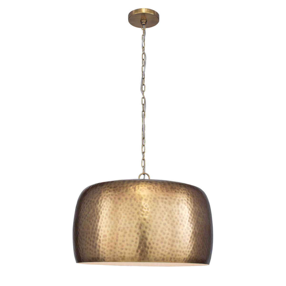 Lemont - Hammered Brass 1 Light Pendant - Brass