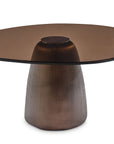 Pantheon Large Glass Top Coffee Table