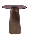Pantheon Glass Top End Table