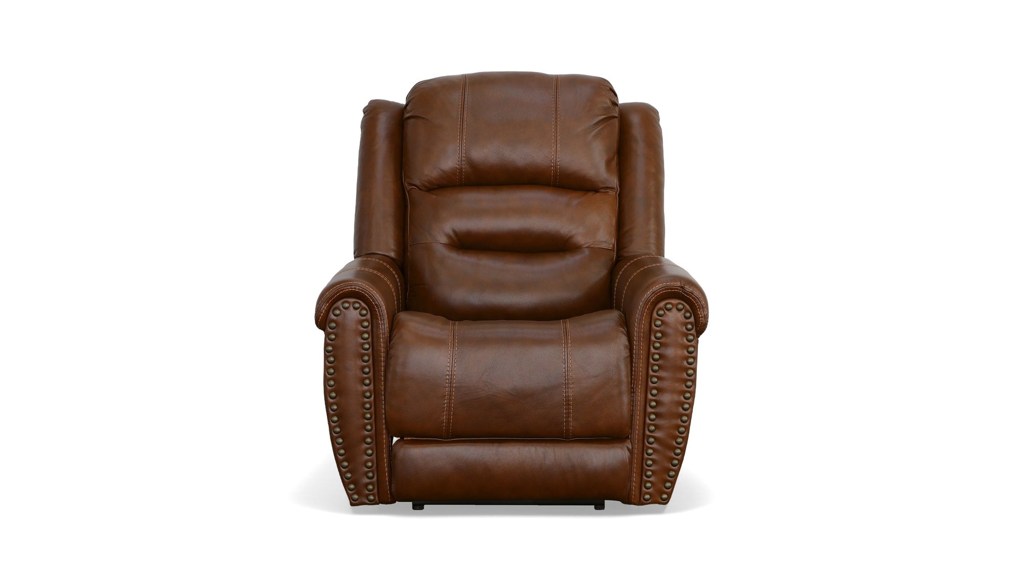 Oscar - Power Recliner With Power Headrest - Grizzly