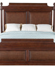Nouveau Chic - California King Upholstered Bed - Dark Brown