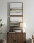 All Of A Sudden - Framed Canvases (Set of 2) - Black / Brown / Gray / Green
