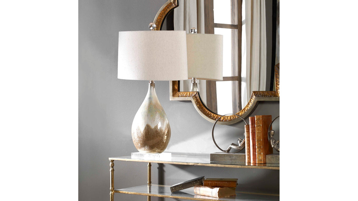 Flavian - Glazed Ceramic Lamp - Light Brown