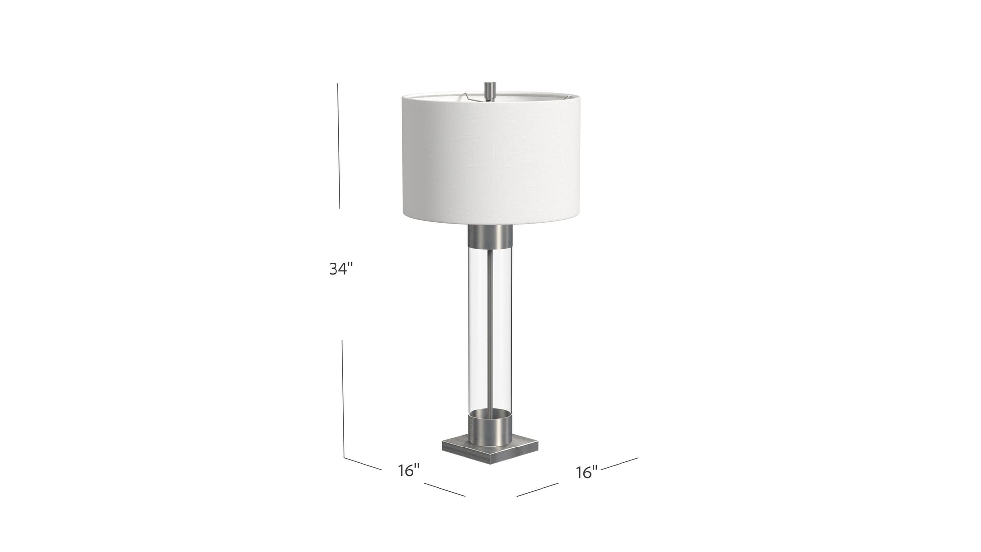 Tennison - Table Lamp - Silver