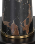 Tallarico - Brass & Marble Floor Lamp - Black / Bronze / Brown