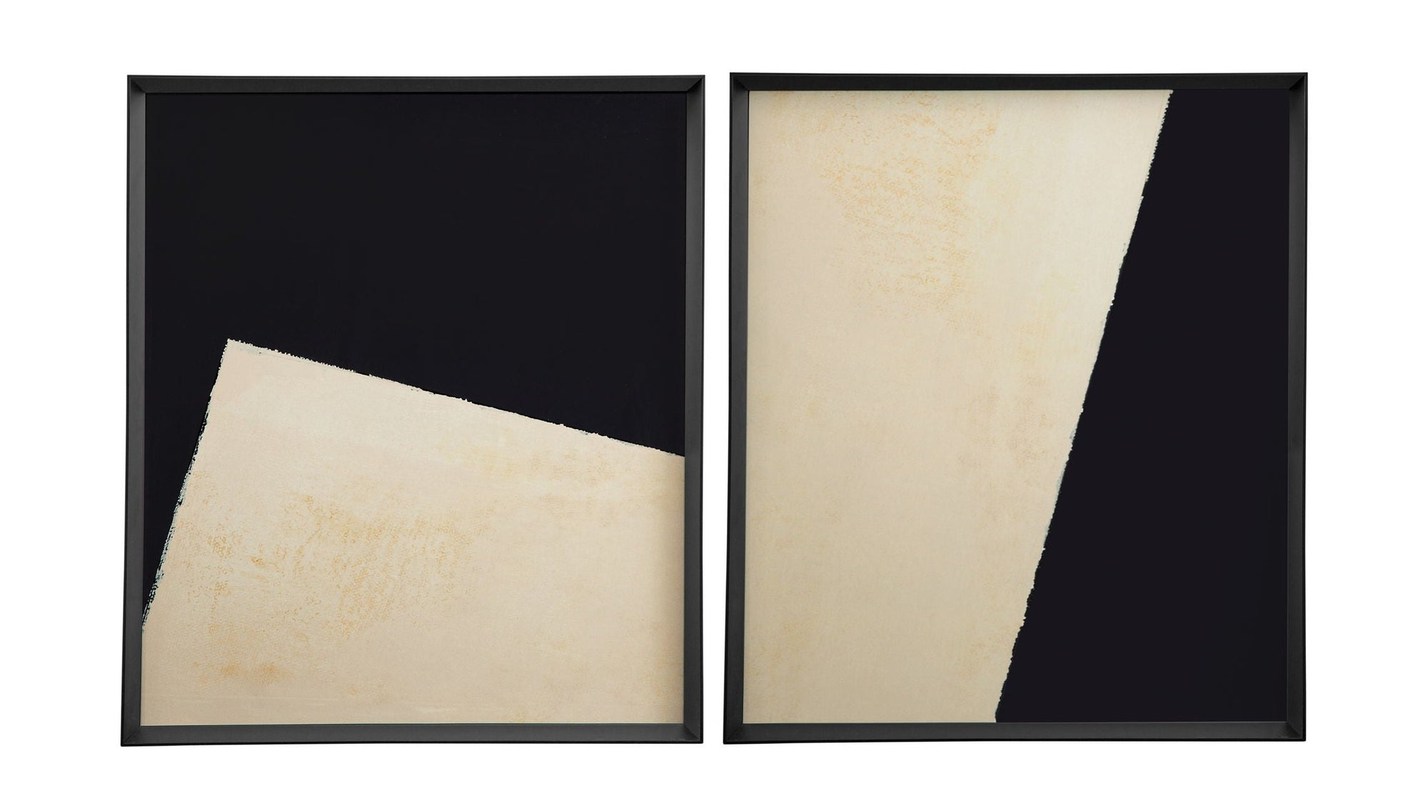 Optical IV Framed Art - Beige / Black