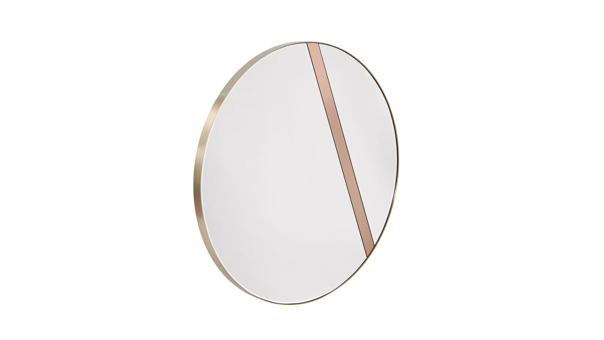 Nick - Wall Mirror - Brushed Brass