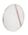 Nick - Wall Mirror - Brushed Brass