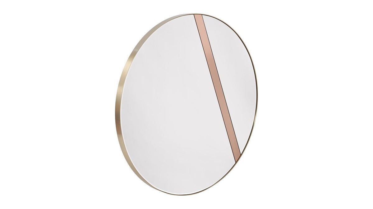 Nick - Wall Mirror - Brushed Brass