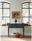 Charleston - Five-Drawer Console Table - Dark Green