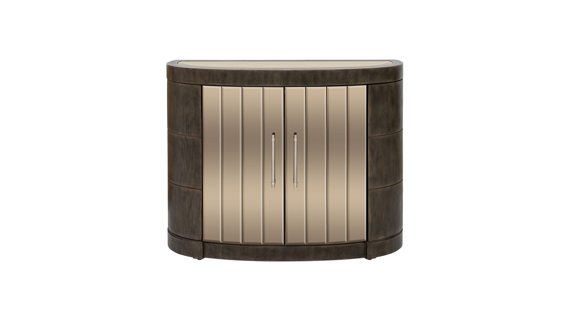 Serrano - Hall Cabinet - Rustic Oak / Bronze