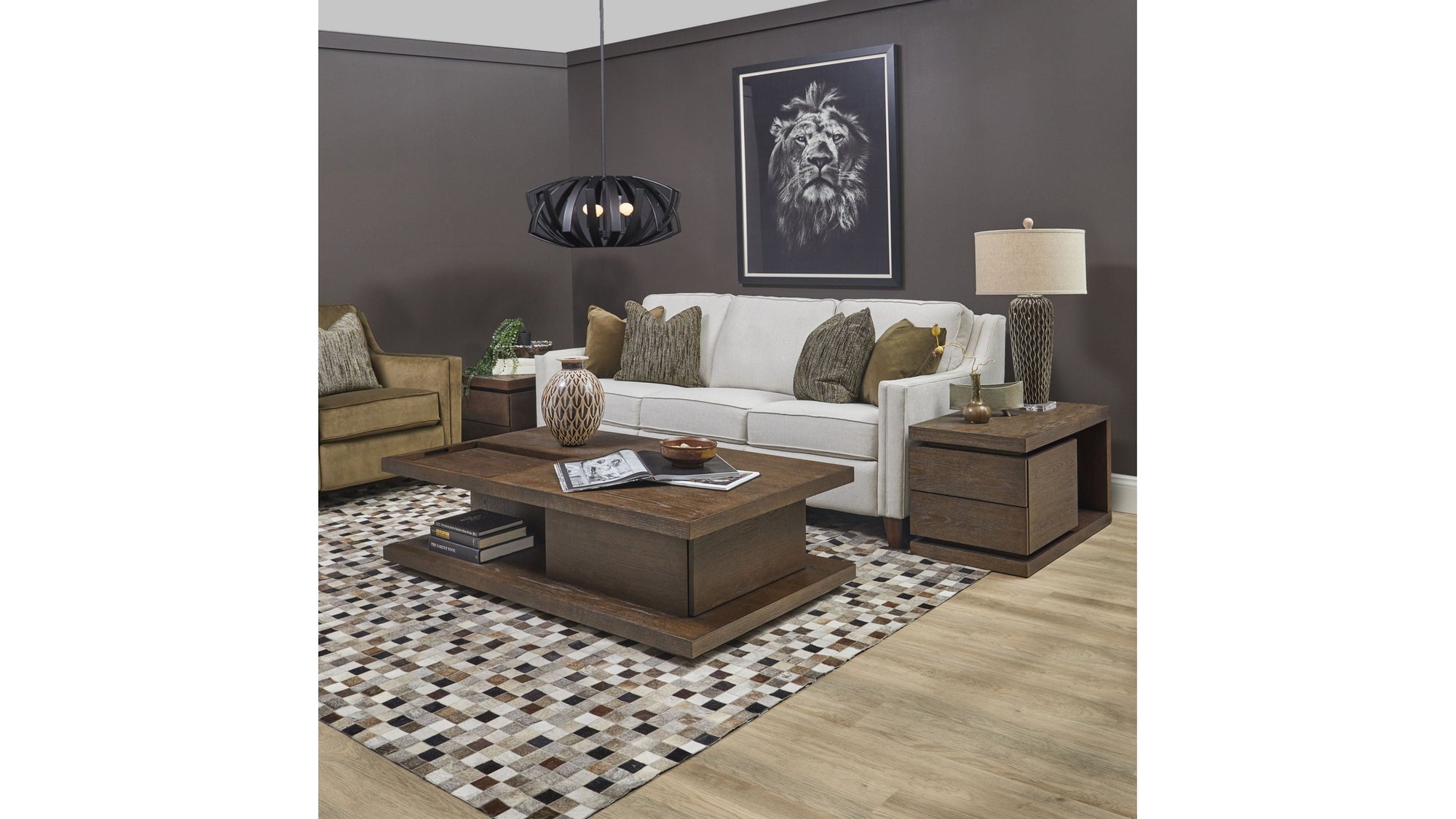 Athens - End Table - Chocolate Brown