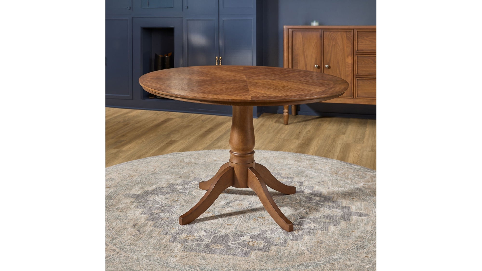 Azalea - Round Dining Table - Walnut