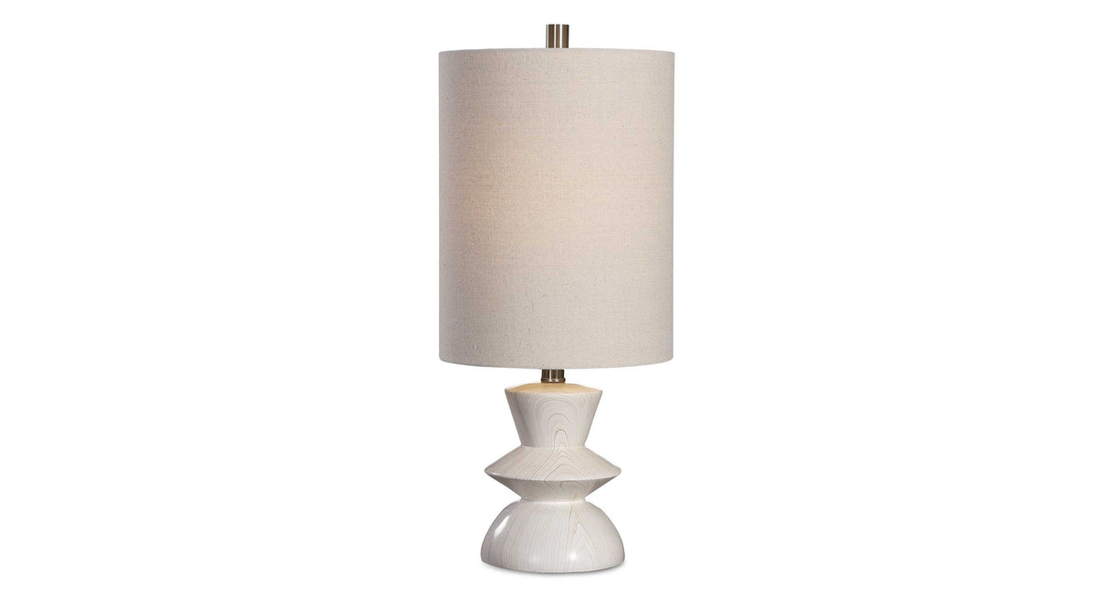 Stevens - Bleached Wood Buffet Lamp - White