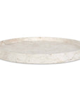 Travessa - Outdoor Round Stone Tray - White