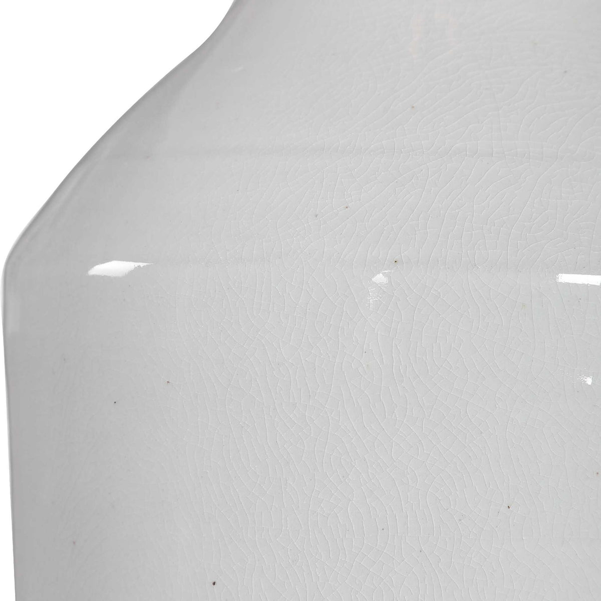Dakota - Crackle Table Lamp - White