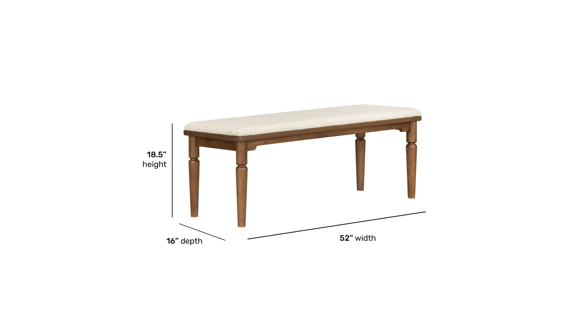 Azalea - Bench - Walnut