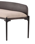 Estelle - Bench - Dark Brown / Beige