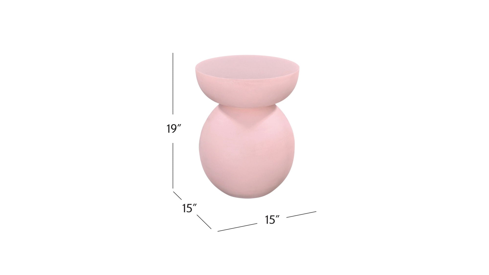 Accent Table - Blush Plaster