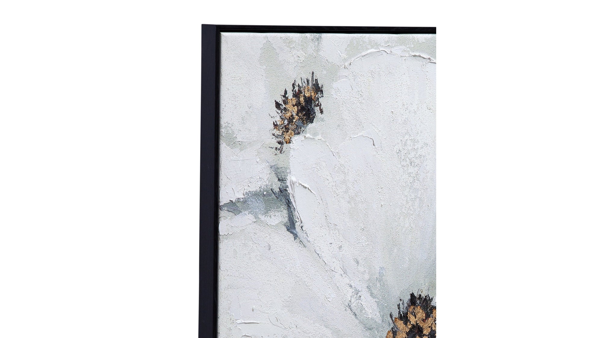 Dogwood Canvas Art - Pearl Silver