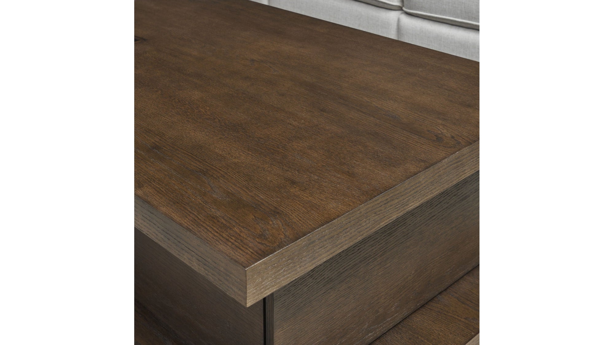 Athens - Rectangular Coffee Table With Casters - Chocolate Brown