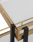 Kentmore - Modern Bar Cart - Gold